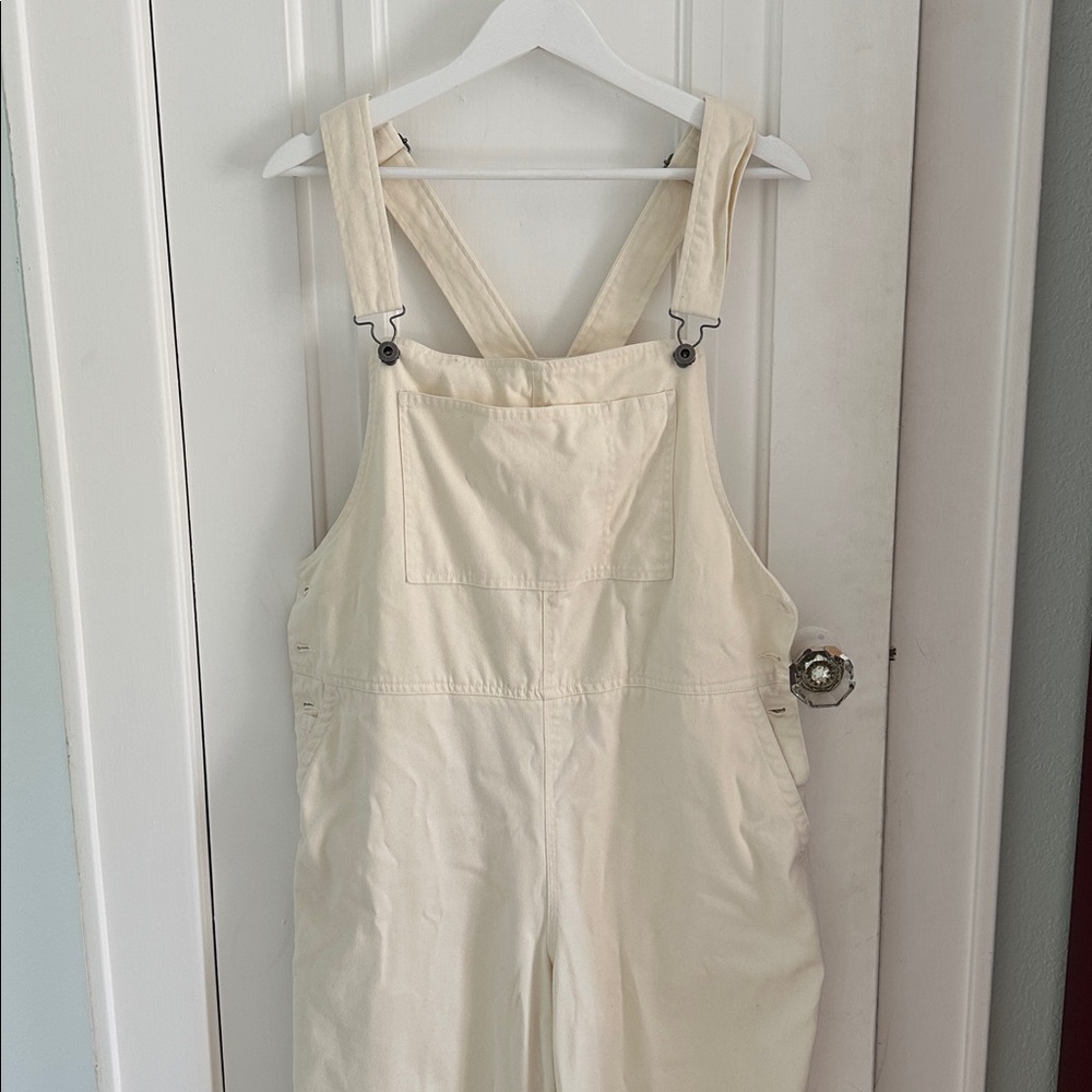 Finisterre • Cream 100% Cotton Denim Overalls Size 12 UK (M in US) - Picture 2 of 11